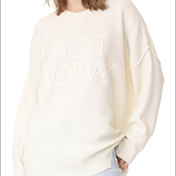 Wildfox Sweaters - NWT Wildfox Cream Not Today Knit Sweater